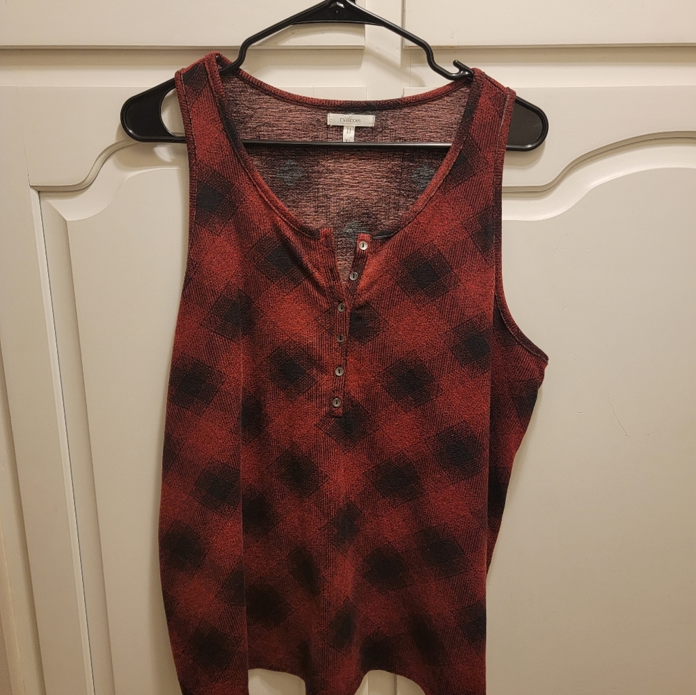 Soft Plaid tank